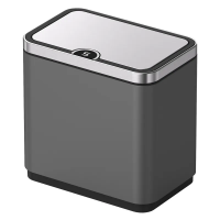 Ведро для мусора TC-020212-07/сенсорное/прямоугольное/Graphite/12л (KR5585)